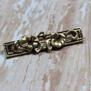 VTG Avon Forget Me Nots Bar Pin Brooch